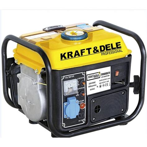 Генератор бензиновый Kraft&Dele KD109 4л 1200 вт 12/230В однофазный 2 ...