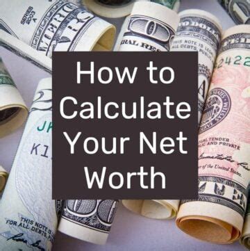 How To Calculate Your Net Worth