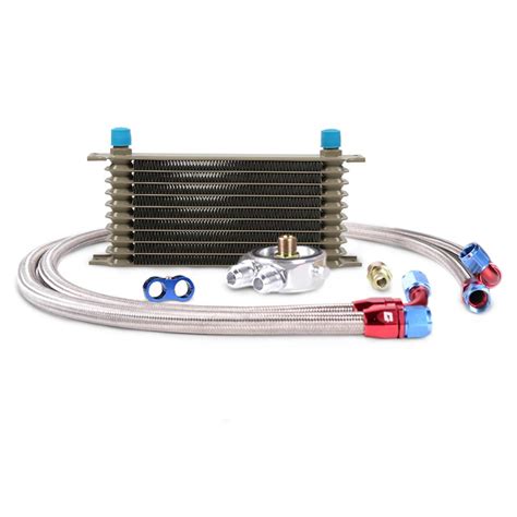 CROSSDESIGN Engine Transmission Oil Cooler Kit Oil Filter Relocation