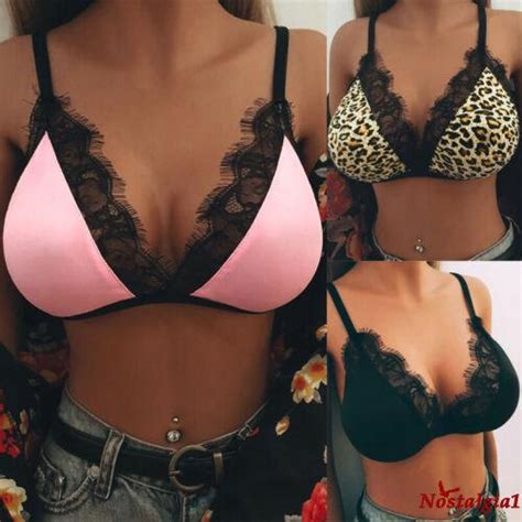 Conjunto de Lingerie Sutiã de Renda Push Up Calcinha Fio Dental Feminino Sexy BeeCost