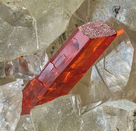 Realgar As4S4 Calcite CaCO3 Getchell Mine Adam Peak Potosi