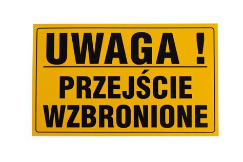 Tablica Tabliczka Informacyjna Ostrzegawcza 20x33 Tabliczka UWAGA