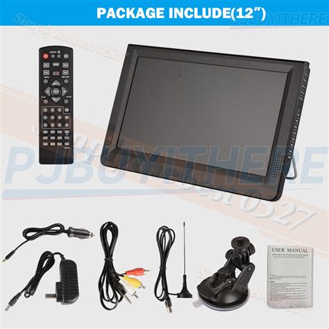 12 14 Digital Television Car Portable HD TV 1080P TFT LED DVB T2 12V