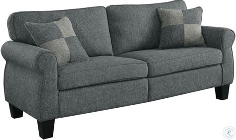 Rhian Dark Gray Sofa From Furniture Of America Coleman Furniture