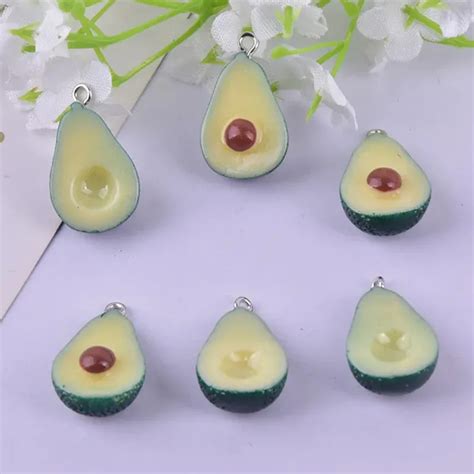 Breloques En R Sine De Fruits D Avocat D Pendentif Y K Bijoux De Mode