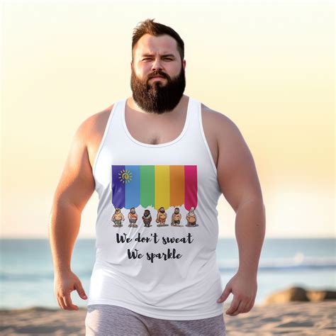 Cute Gay Bear Tank Top Bear Pride Outfit Gay Pride Bear Etsy