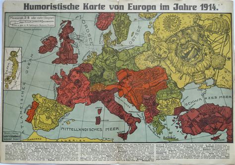 Humoristische Karte Von Europa Im Jahre A Photo On Flickriver