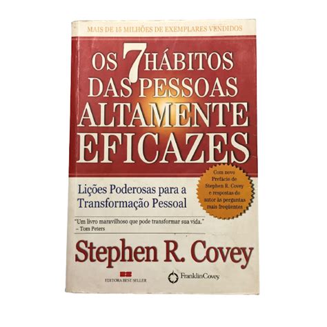 Livro Os 7 Hábitos Das Pessoas Altamente Eficazes Stephen Shopee Brasil