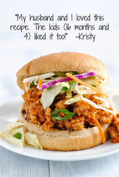 Asian-Style Chicken Sloppy Joes - Healthy sloppy joes inspired by moo