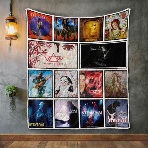 Steve Vai Album Covers Quilt Blanket - Dreamrooma