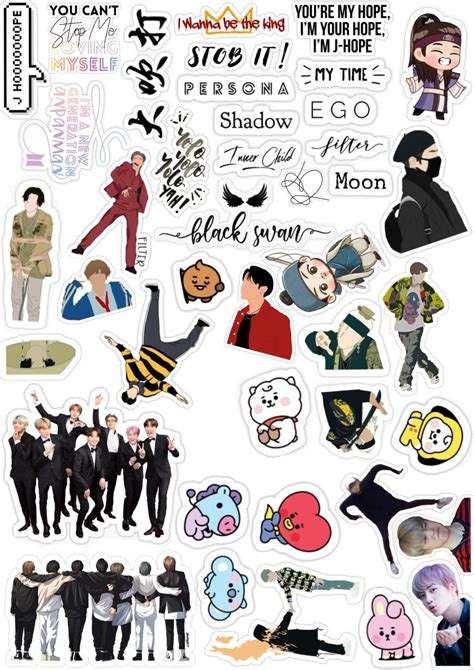 Bts Printable Stickers