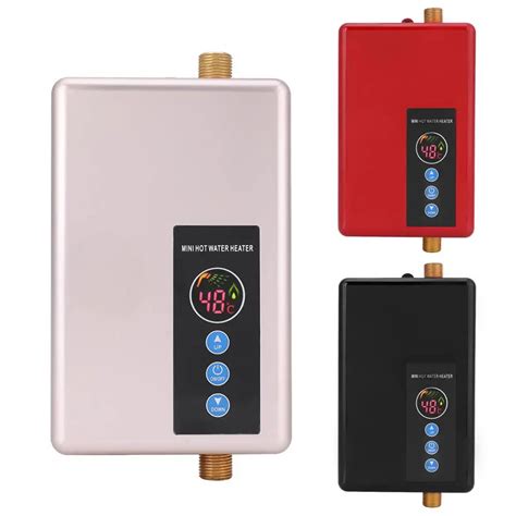 W Mini Instant Electric Water Heater Tankless Shower Hot Water System For Kitchen Bathroom