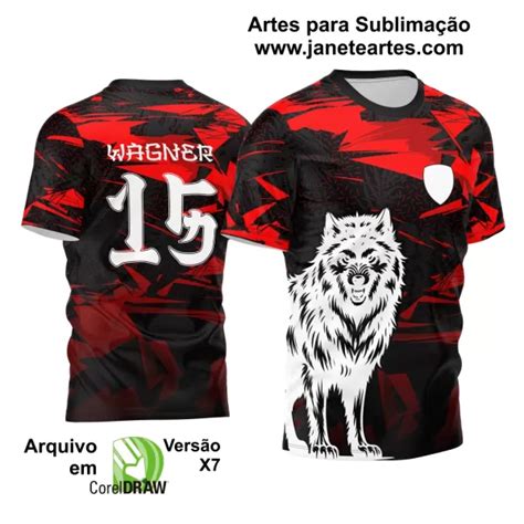 Arte Vetor Camisa Interclasse Jogos Internos 2024 Lobo Janete Artes