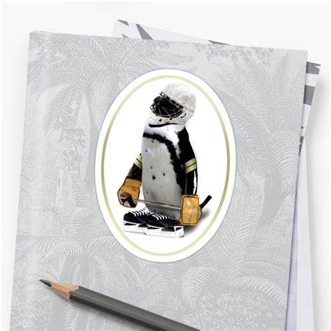 "Little Mascot Hockey Player Penguin" Sticker by Gravityx9 | Redbubble