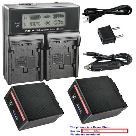 Kastar VW VBG6 Pro Battery LCD Dual Fast Charger For Panasonic CGA E625