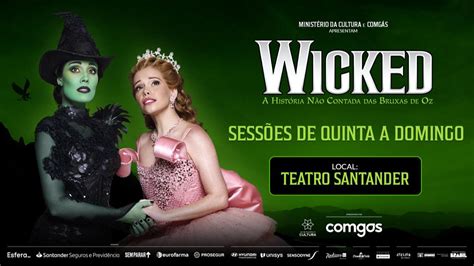 Musical Wicked no Teatro Santander em São Paulo Muralzinho de Ideias