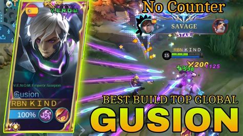 Gusion Savage 🔥 Fast Daggers Gusion Skill 🔥 Best Build Top Global