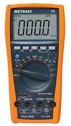 Metravi Trms Digital Multimeter With Lcd Display All Functions