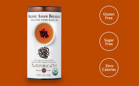 Amazon The Republic Of Tea Organic Assam Breakfast Black Full