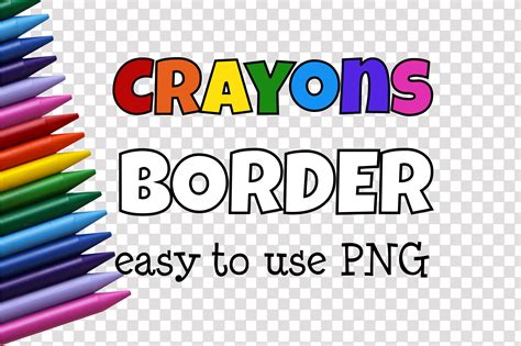 Crayons Art Craft Border Frame Clipart Graphic By Sany O Creative