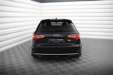 Heck Ansatz Flaps Diffusor F R Audi A Sportback V Facelift Schwarz