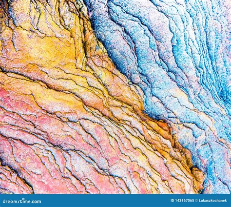 Colourful Sedimentary Rocks Formed By The Accumulation Of Sediments â