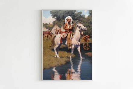 Native American Canvas Wall Art Prints Native