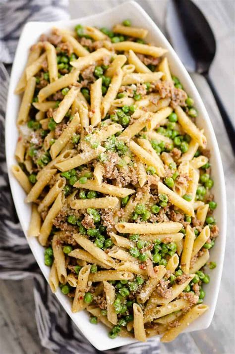 Brown Butter Sausage Penne Pasta