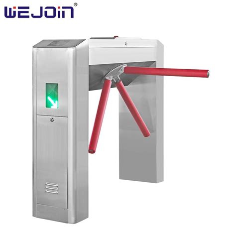 Stainless Steel Rfid Vertical Tripod Turnstile Gate For School