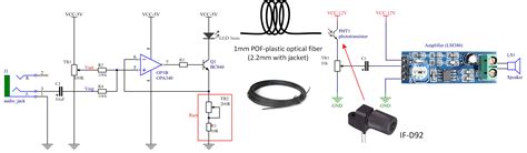 Simple Fiber Optic Audio Optolab