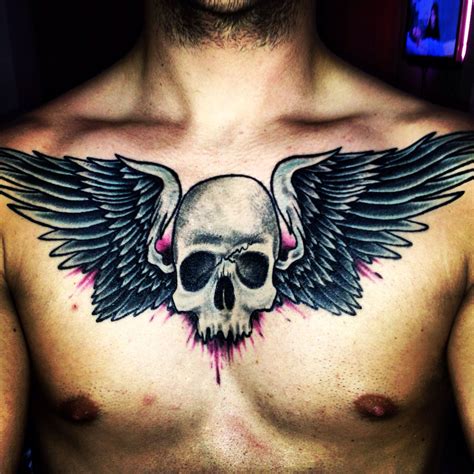 Skull With Wings Tattoo