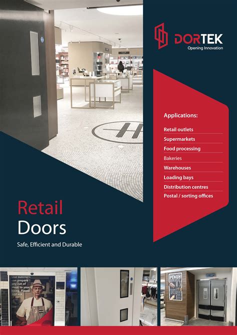 Dortek Retail Door Brochure Retail Doors Cleanroom Doors