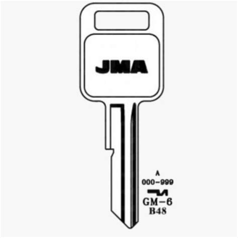 Jma Metal Key Blank Ra Keys Less