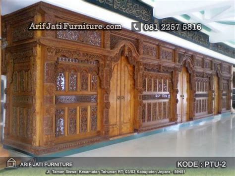 Pintu Masjid Kayu Jati Ornamen Arabic Arif Jati Furniture