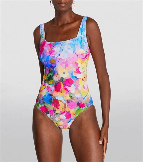 Womens Gottex Pink Floral Swimsuit Harrods Uk