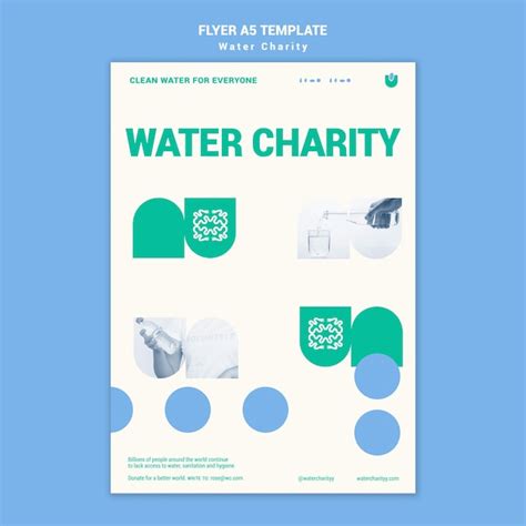 Premium Psd Water Charity Poster Design Template