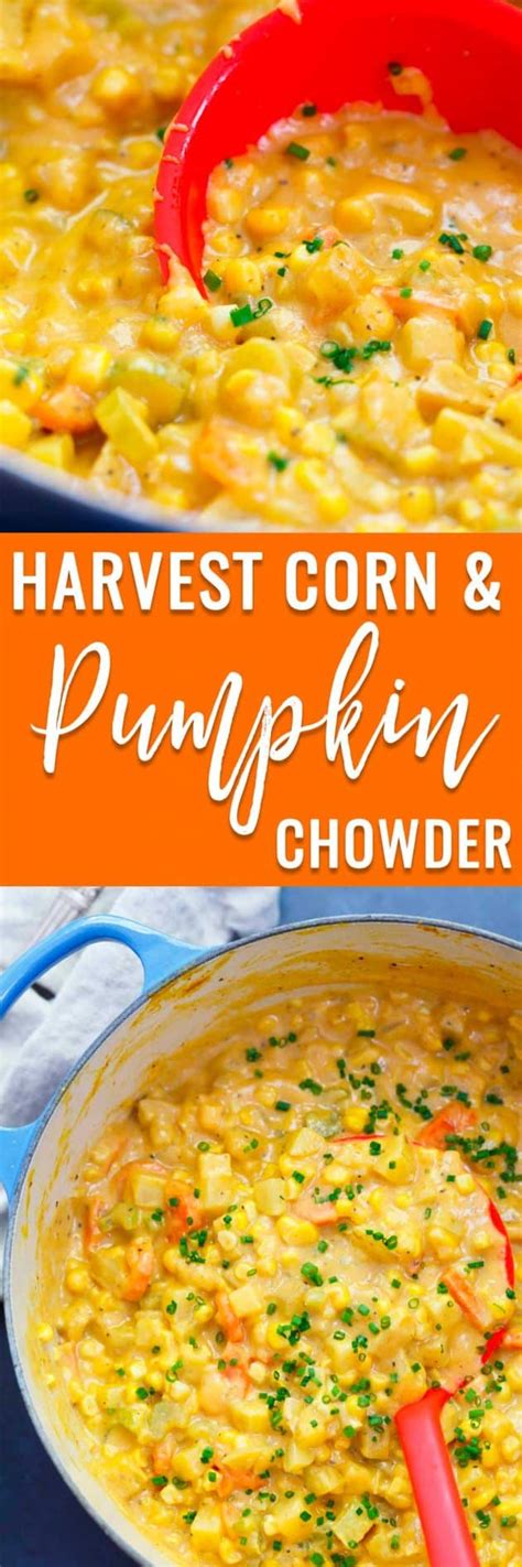 Harvest Corn And Pumpkin Chowder Creamy Corn And Pumpkin Soup