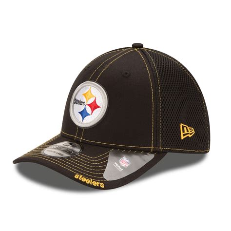 New Era Pittsburgh Steelers Black Neo 39thirty Flex Hat