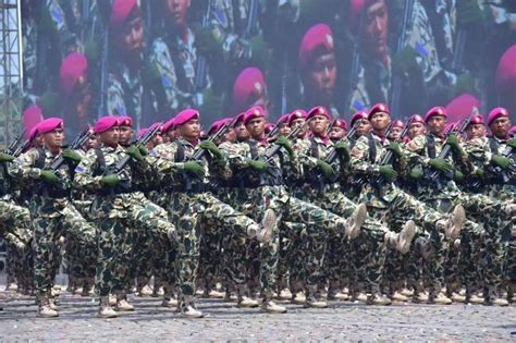 Danyonif Marinir Beserta Prajurit Ikuti Peringatan Hut Ke Tni