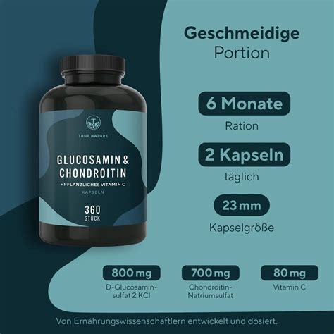 True Nature Glucosamin Chondroitin Kapseln Mit Vitamin C X St