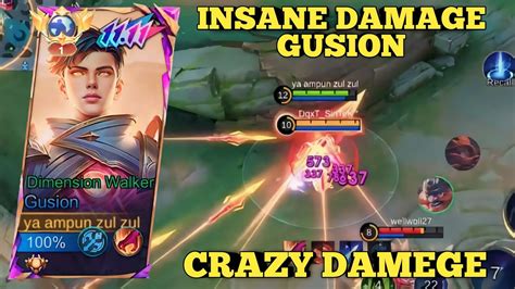 Insane Damage Gusion You Should Try This Build Gusion Gameplay