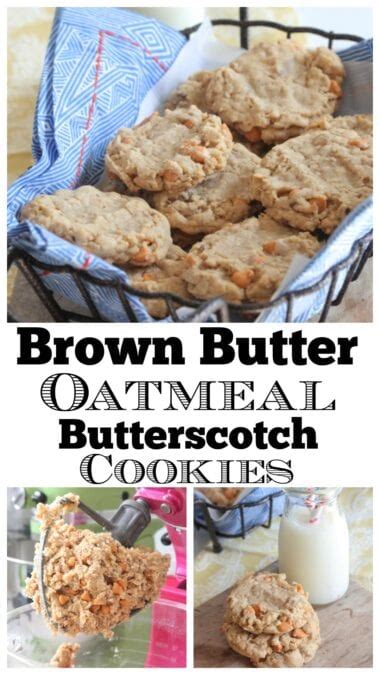 Brown Butter Oatmeal Butterscotch Cookies Butterscotch Cookies