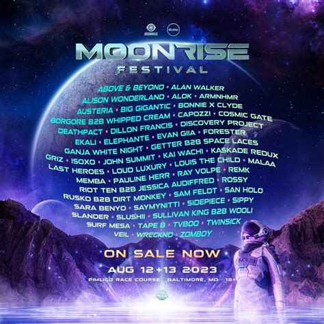 Moonrise Festival Announces 2023 Lineup For 2 Day Baltimore Event — Dj