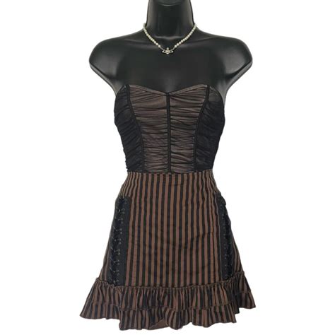 Strapless Bodysuit With Black Sheer Mesh And Nude Depop