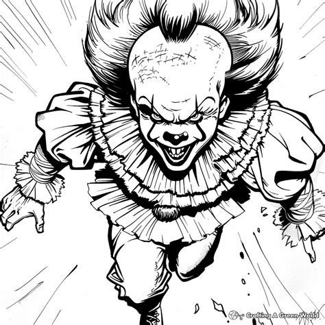 Pennywise Coloring Pages Free Printable