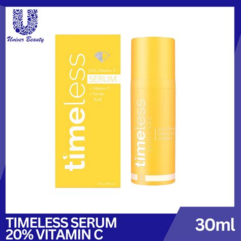 Original TIMELESS SERUM Timeless Skin Care 20% Vitamin C + E Ferulic ...