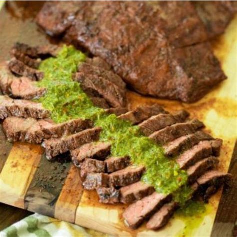 Grilled Flap Steak With Cilantro Chimichurri Hey Grill Hey Recipe