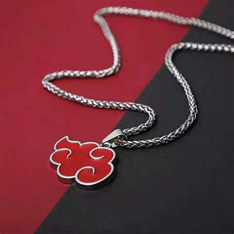 Collar Con Colgante De Nube Roja De Naruto Akatsuki Para Mujer