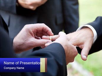 Gay Wedding Ceremony Powerpoint Template Backgrounds Google Slides Id