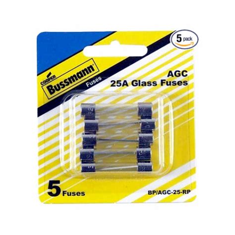 Bussmann Bpagc 25 Rp Ferrule Fuse 25a 14 X 1 14 In Pack Of 5